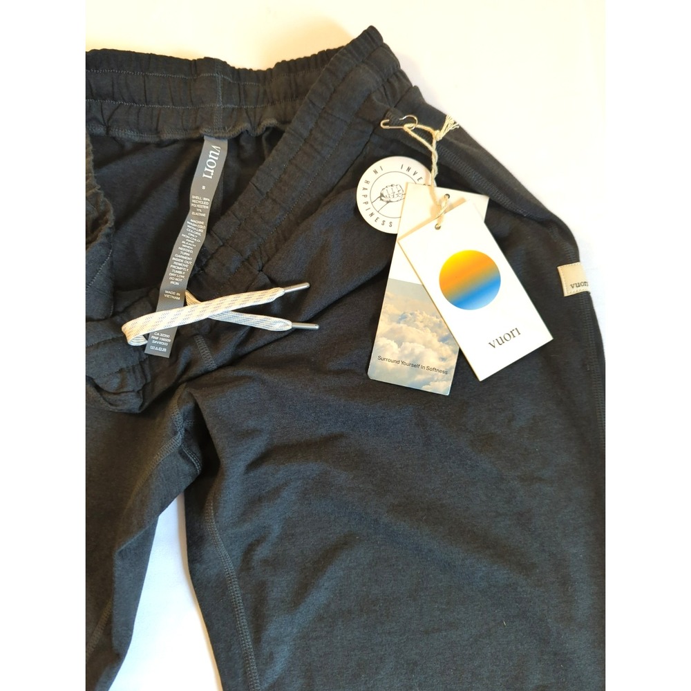 NWT Vuori Women's Performance Joggers S Charcoal Black Heather DreamKnit